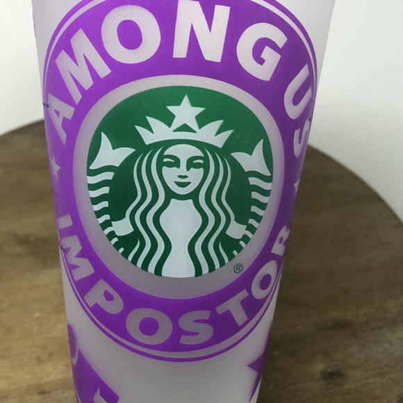 Starbucks Among Us Imposter Crewmates Plastic Tumbler Cups - Picture 9 of 11